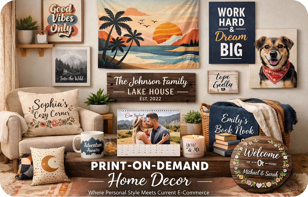 Print-on-Demand Home Decor: Where Personal Style Meets Current E-Commerce