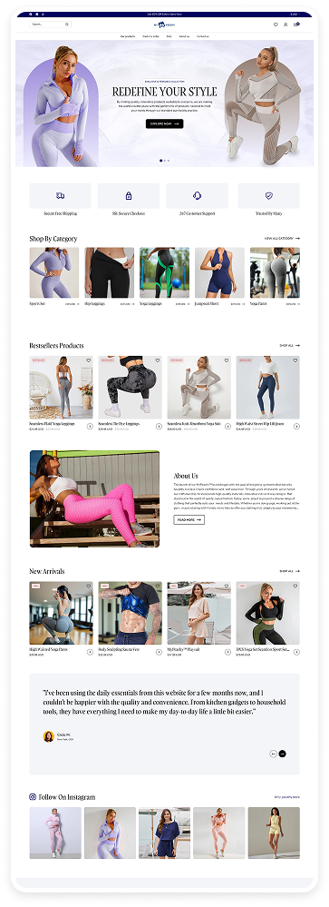Homepage audit example