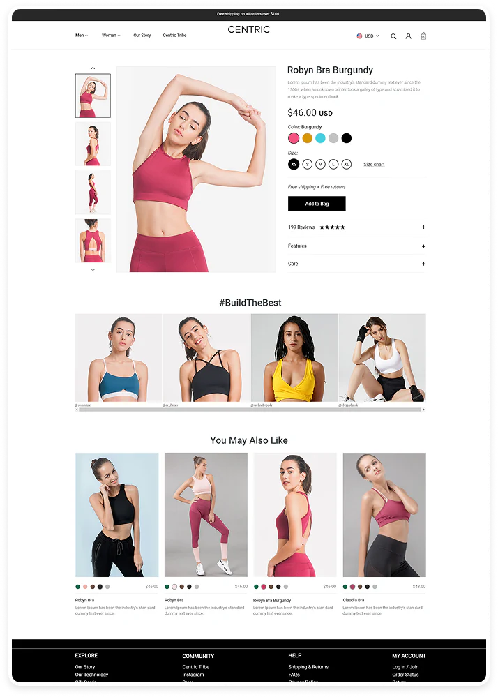 Homepage audit example